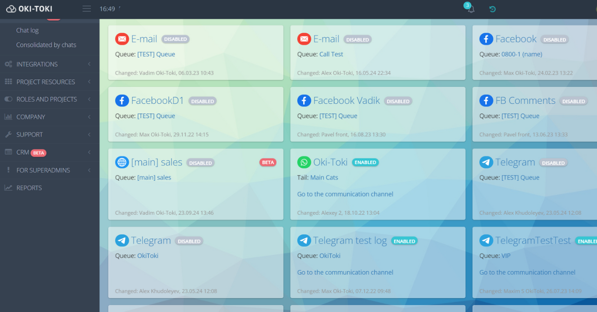 Chatbots in OKI-TOKI