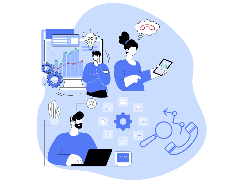 Incoming calls in a call center: Why customers hang up