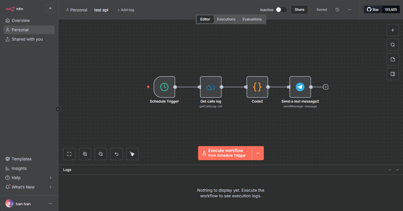 Вот так будет выглядеть обновленный workflow. 